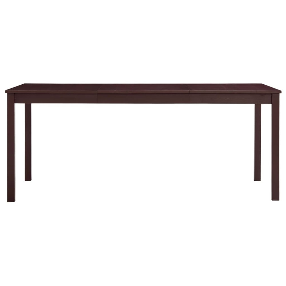 vidaXL Τραπεζαρία Σκούρο Καφέ 180 x 90 x 73 εκ. από Ξύλο Πεύκου
