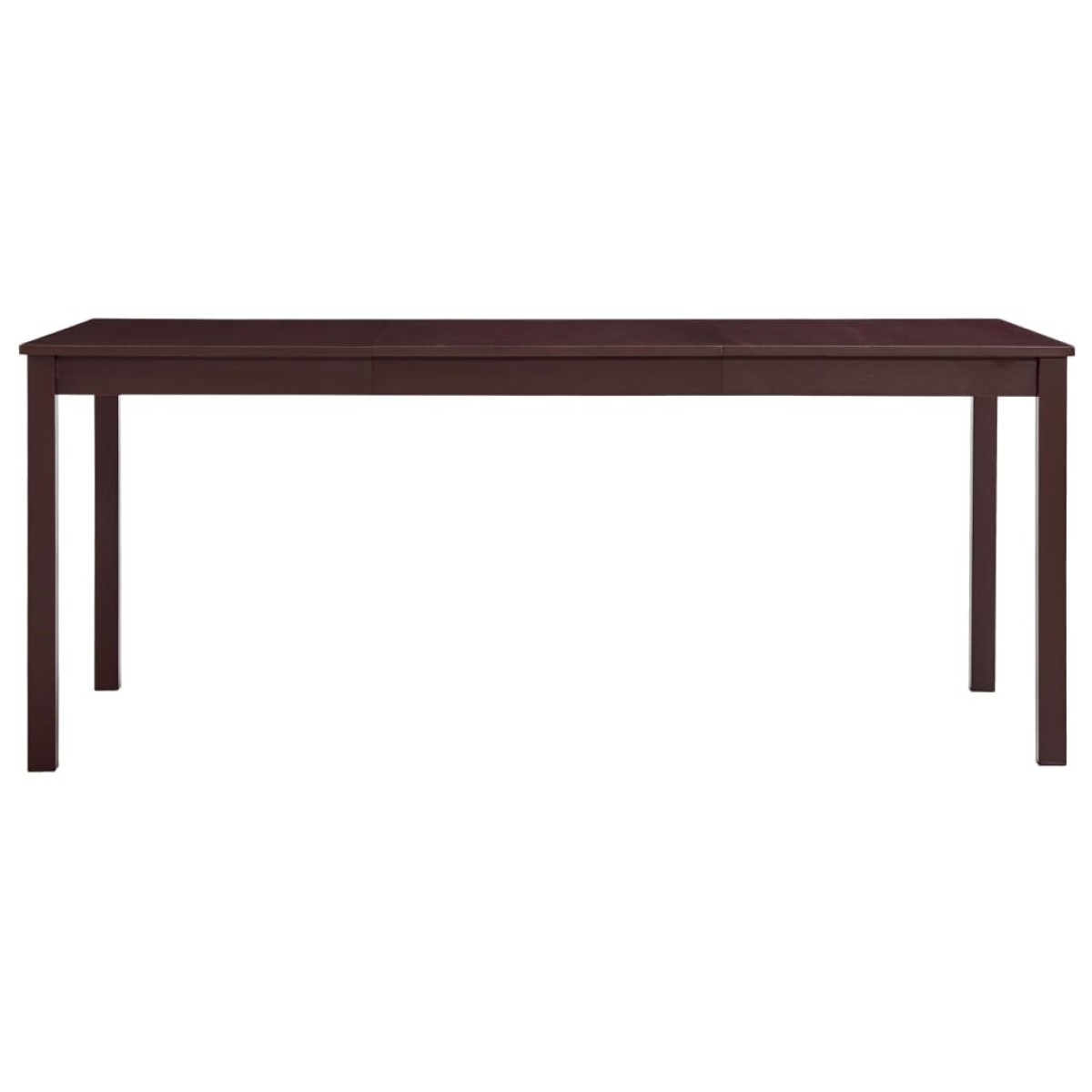 vidaXL Τραπεζαρία Σκούρο Καφέ 180 x 90 x 73 εκ. από Ξύλο Πεύκου
