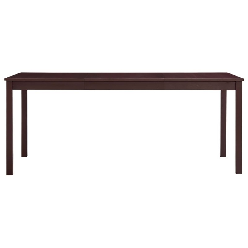 vidaXL Τραπεζαρία Σκούρο Καφέ 180 x 90 x 73 εκ. από Ξύλο Πεύκου