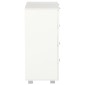 vidaXL Συρταριέρα Γυαλιστερή Λευκή 60 x 35 x 80 εκ. από Μοριοσανίδα