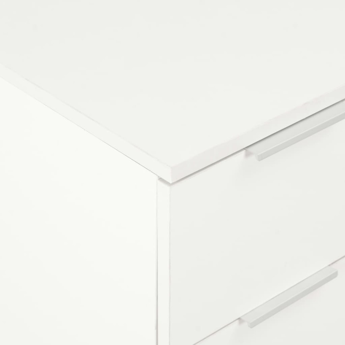 vidaXL Συρταριέρα Γυαλιστερή Λευκή 60 x 35 x 80 εκ. από Μοριοσανίδα