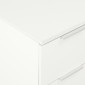 vidaXL Συρταριέρα Γυαλιστερή Λευκή 60 x 35 x 80 εκ. από Μοριοσανίδα