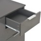 vidaXL Μπουφές Ψηλός Γυαλιστερός Γκρι 71x35x80 εκ. Μοριοσανίδα