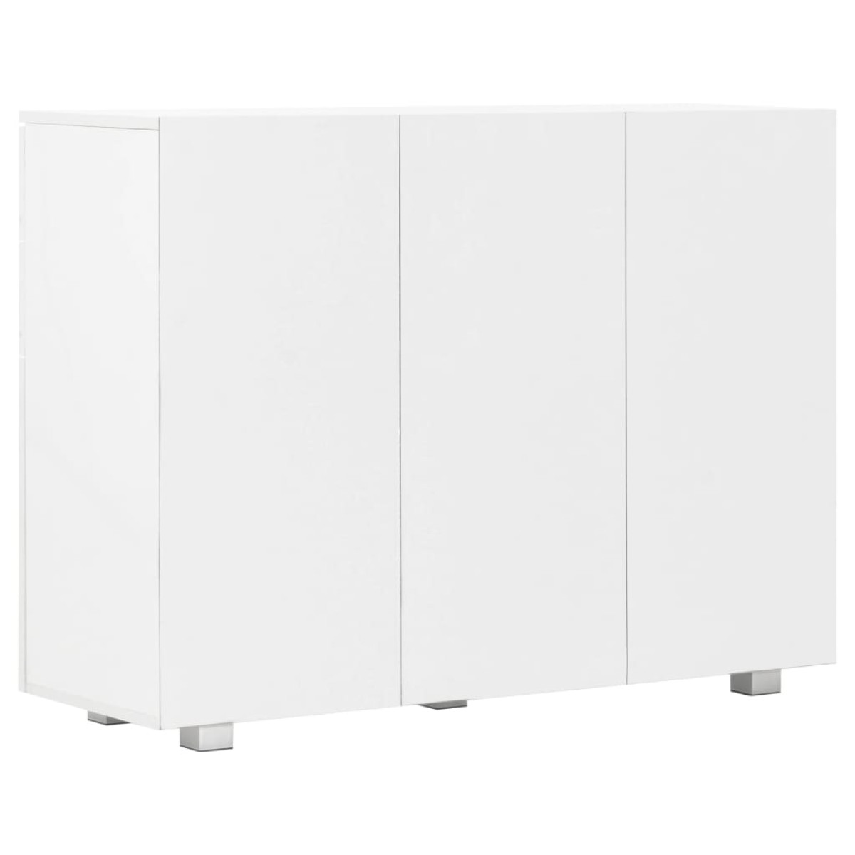 vidaXL Μπουφές Γυαλιστερός Λευκός 107x35x80,5 εκ.