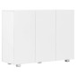 vidaXL Μπουφές Γυαλιστερός Λευκός 107x35x80,5 εκ.