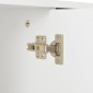 vidaXL Μπουφές Γυαλιστερός Λευκός 107x35x80,5 εκ.