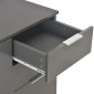 vidaXL Μπουφές Γυαλιστερός Γκρι 107x35x80,5 εκ.