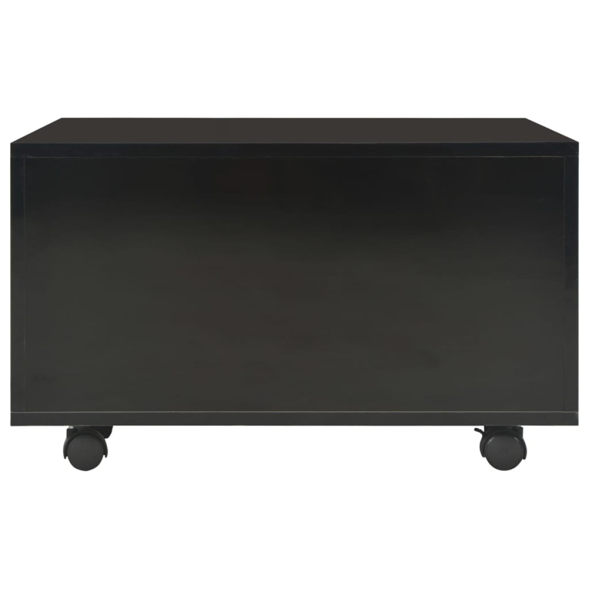 vidaXL Τραπεζάκι Σαλονιού Γυαλιστερό Μαύρο 60x60x35 εκ. Μοριοσανίδα