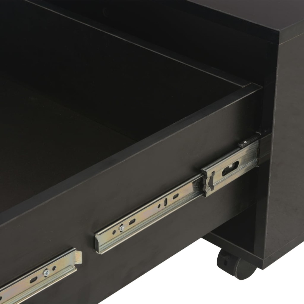 vidaXL Τραπεζάκι Σαλονιού Γυαλιστερό Μαύρο 60x60x35 εκ. Μοριοσανίδα