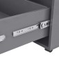 vidaXL Τραπεζάκι Σαλονιού Γυαλιστερό Γκρι 100 x 100 x 35 εκ.