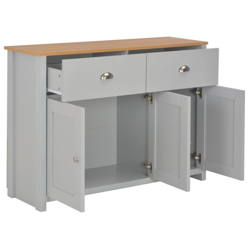 vidaXL Μπουφές Γκρι 112 x 35 x 81 εκ.