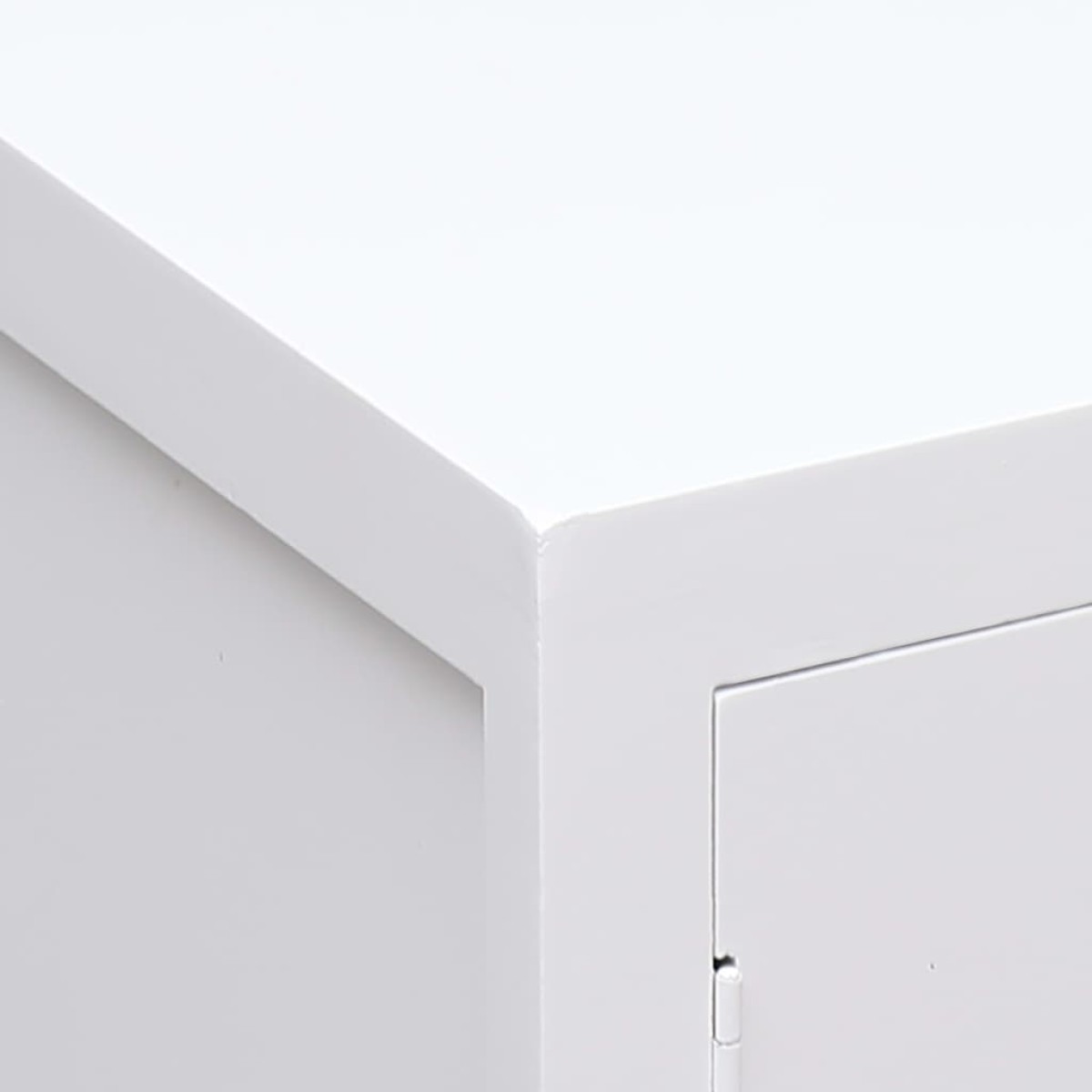 vidaXL Κομοδίνο Λευκό 38 x 28 x 52 εκ. από Ξύλο Παυλώνιας