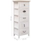 vidaXL Βοηθητικό Ντουλάπι 35x25x87 εκ. από Ξύλο Παυλώνιας