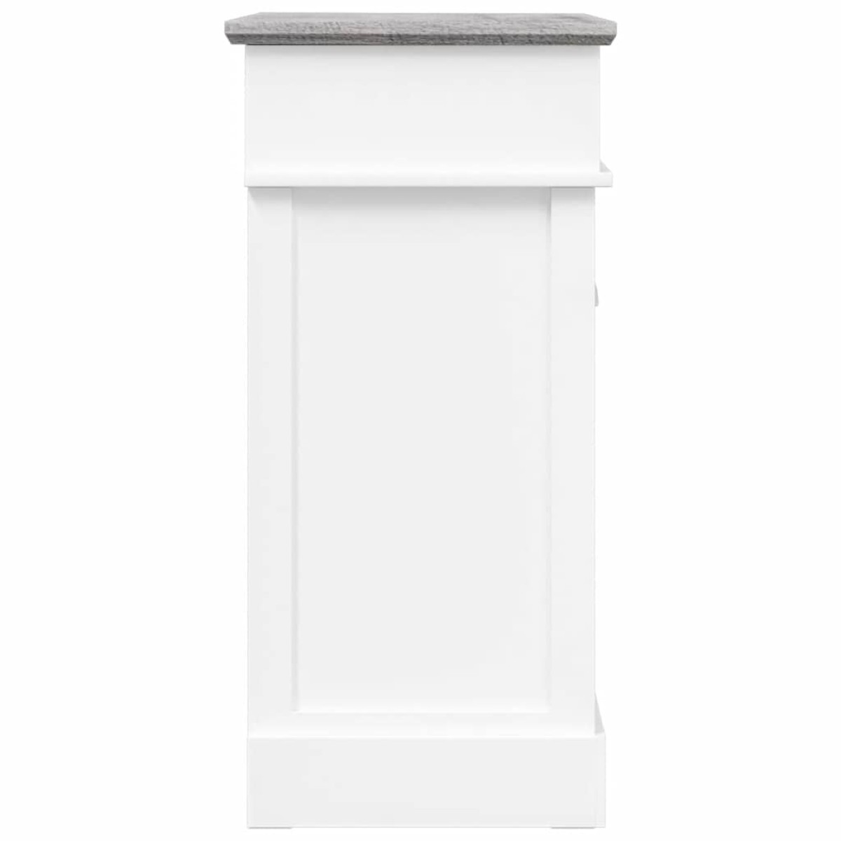 vidaXL Παπουτσοθήκη Γκρι 50 x 28 x 58 εκ. από Ξύλο Παυλώνιας