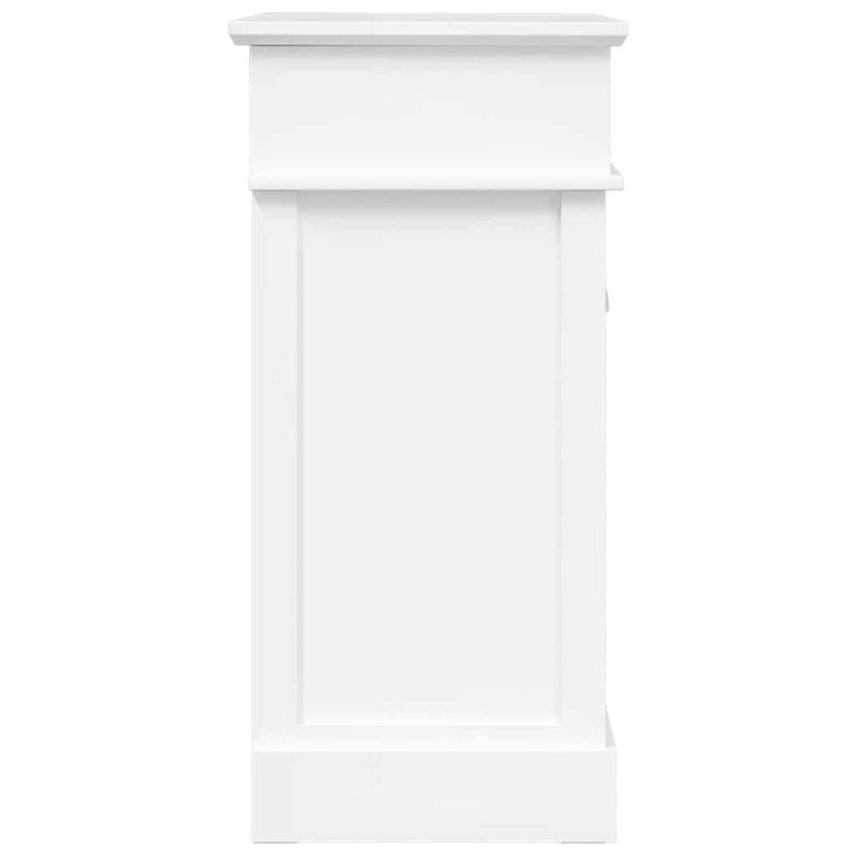 vidaXL Παπουτσοθήκη Λευκή 50 x 28 x 58 εκ. από Ξύλο Παυλώνιας