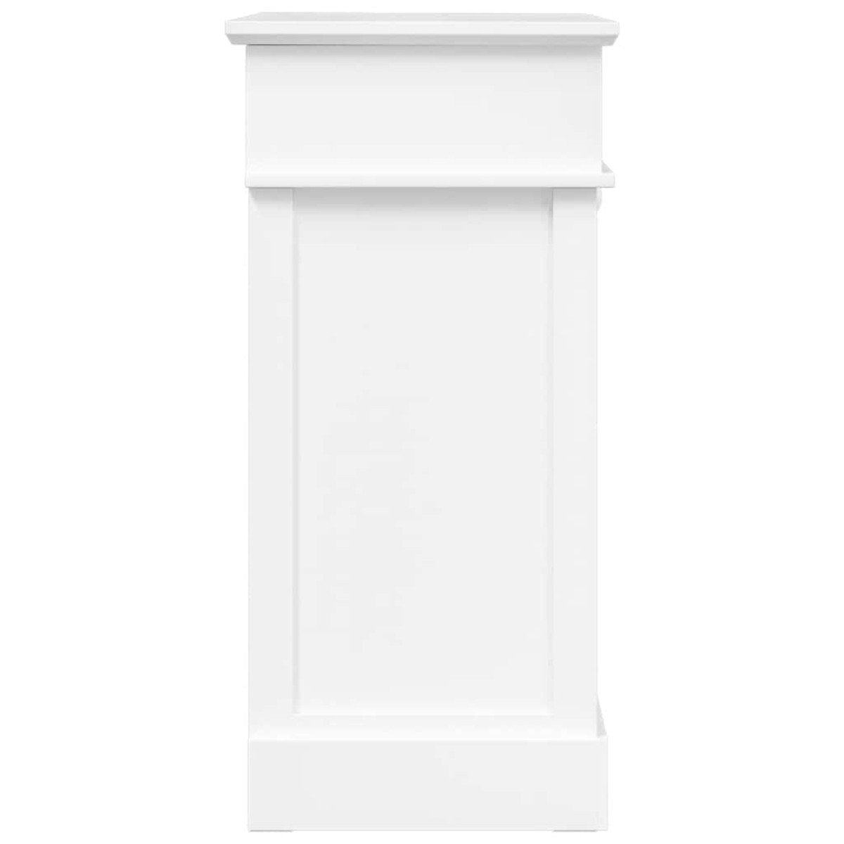 vidaXL Παπουτσοθήκη Λευκή 50 x 28 x 58 εκ. από Ξύλο Παυλώνιας