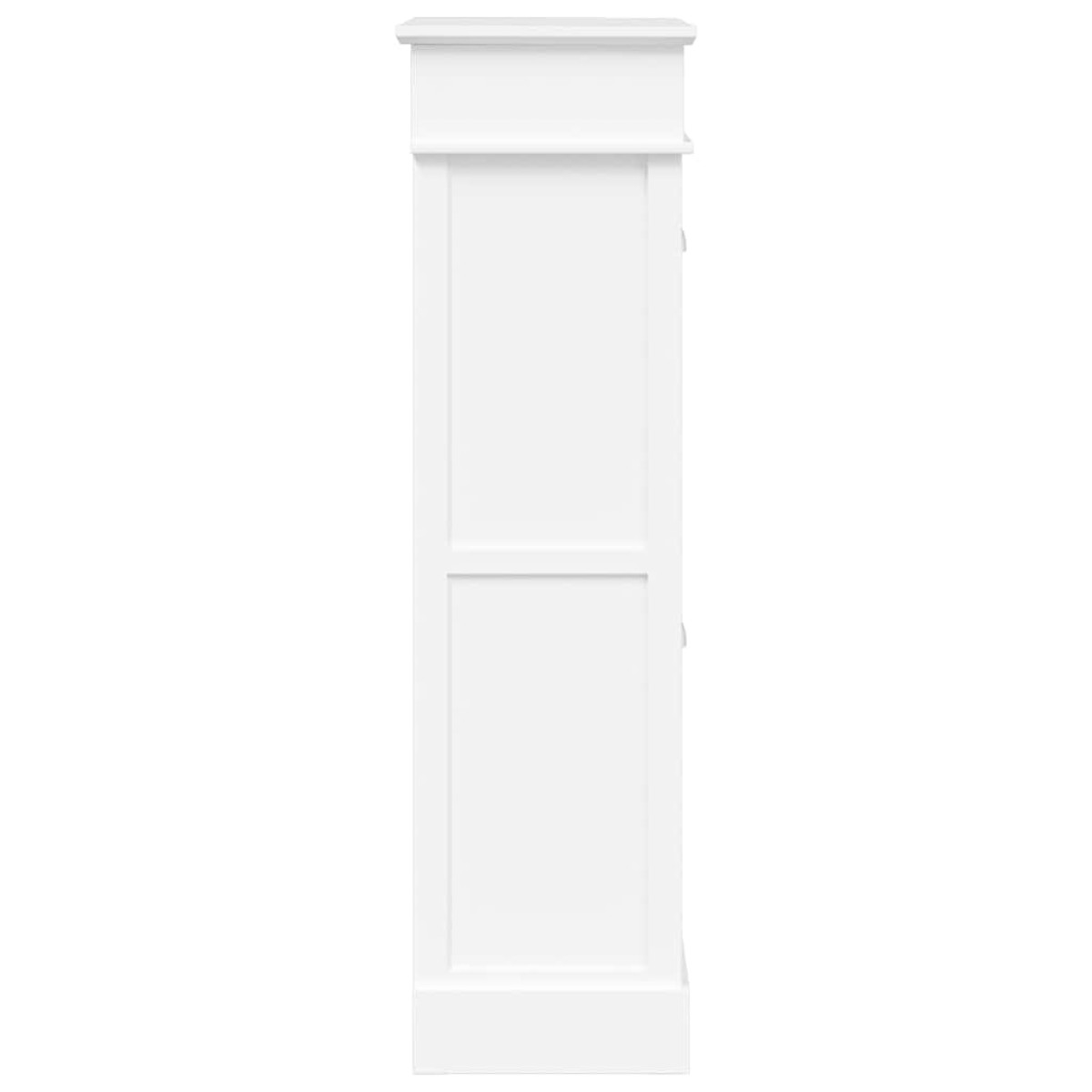 vidaXL Παπουτσοθήκη Λευκή 50 x 28 x 98 εκ. από Ξύλο Παυλώνιας