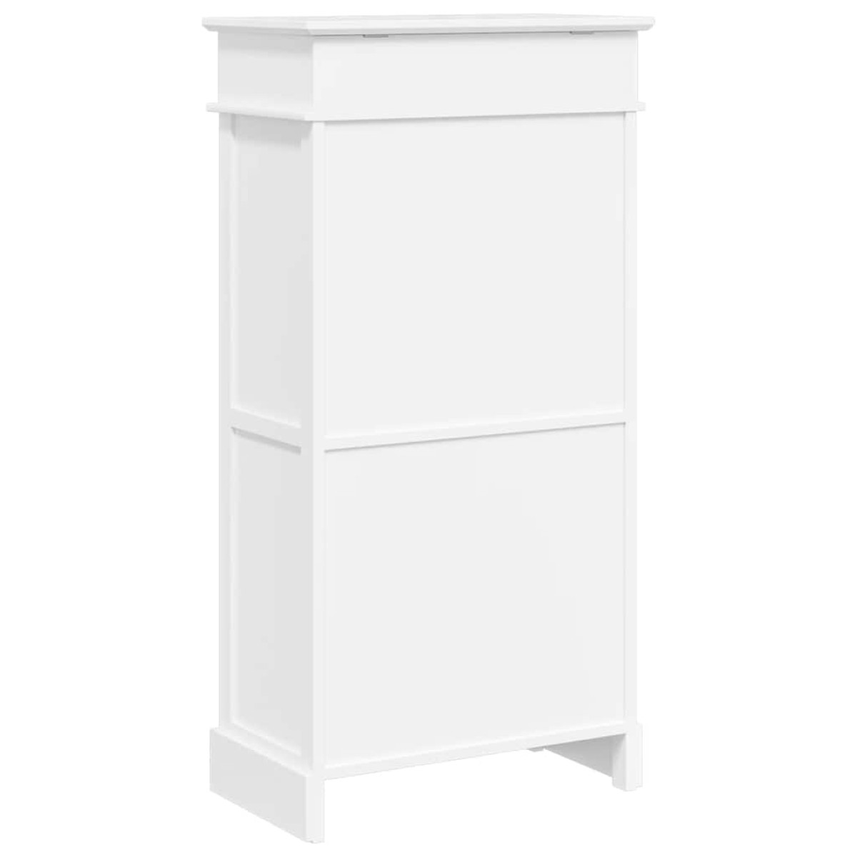 vidaXL Παπουτσοθήκη Λευκή 50 x 28 x 98 εκ. από Ξύλο Παυλώνιας