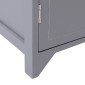 vidaXL Ντουλάπι Μπάνιου Γκρι 46x24x116 εκ. από Ξύλο Παυλώνιας