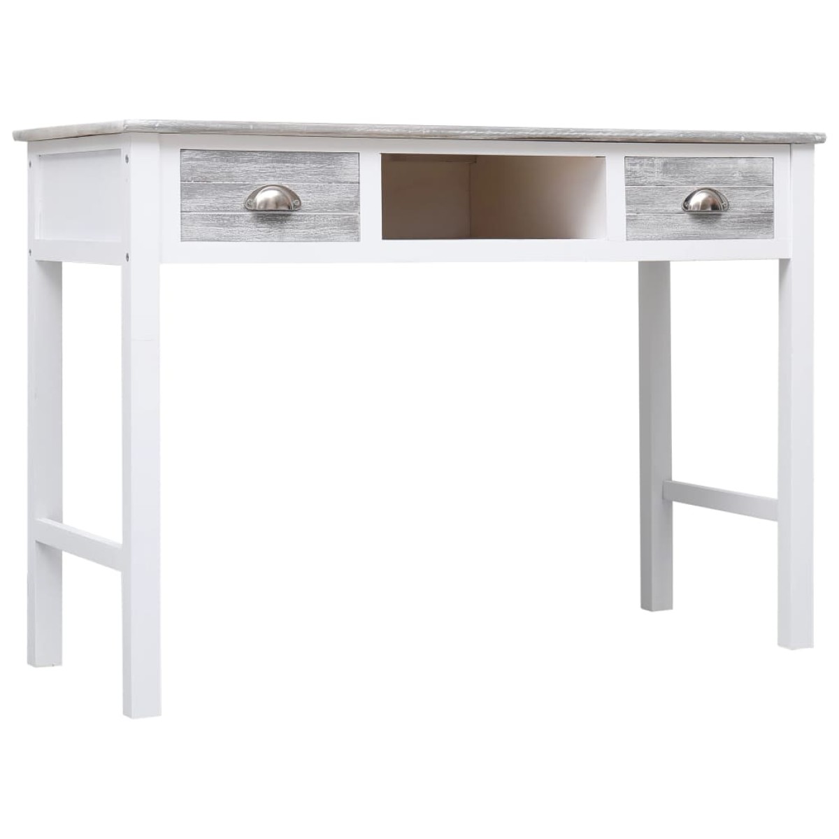 vidaXL Γραφείο Γκρι 110 x 45 x 76 εκ. Ξύλινο