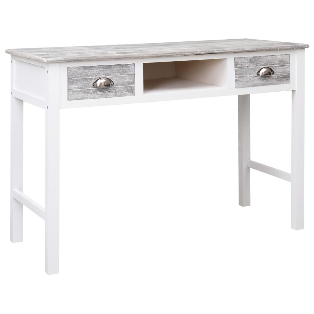 vidaXL Γραφείο Γκρι 110 x 45 x 76 εκ. Ξύλινο