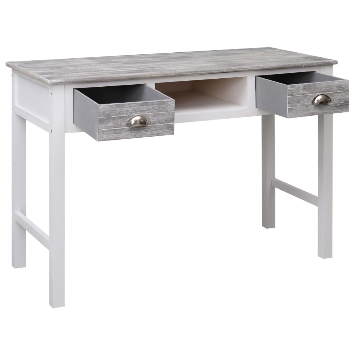 vidaXL Γραφείο Γκρι 110 x 45 x 76 εκ. Ξύλινο