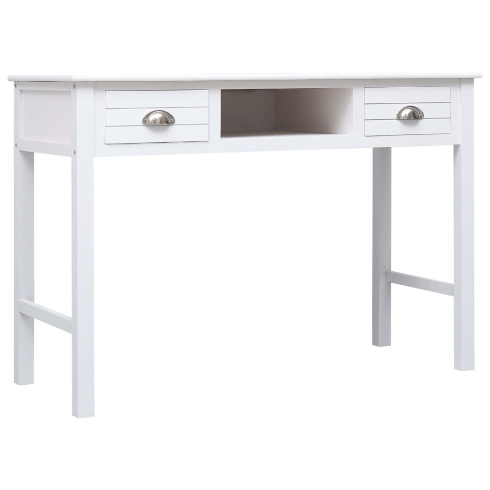 vidaXL Γραφείο Λευκό 110 x 45 x 76 εκ. Ξύλινο