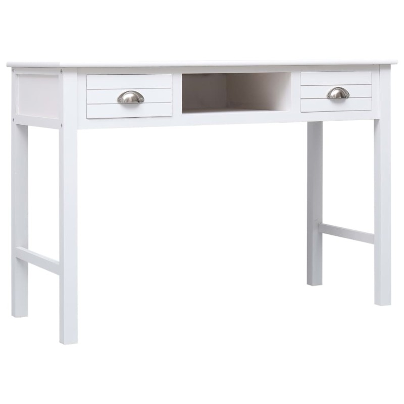 vidaXL Γραφείο Λευκό 110 x 45 x 76 εκ. Ξύλινο