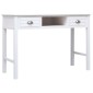 vidaXL Γραφείο Λευκό 110 x 45 x 76 εκ. Ξύλινο
