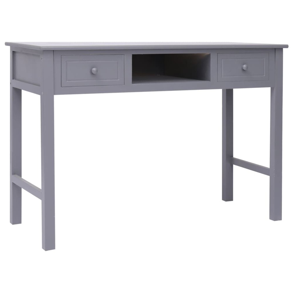 vidaXL Γραφείο Γκρι 110 x 45 x 76 εκ. Ξύλινο
