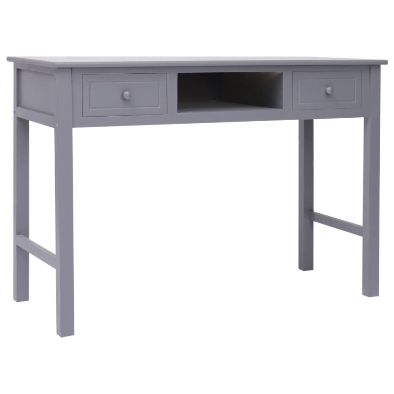 vidaXL Γραφείο Γκρι 110 x 45 x 76 εκ. Ξύλινο