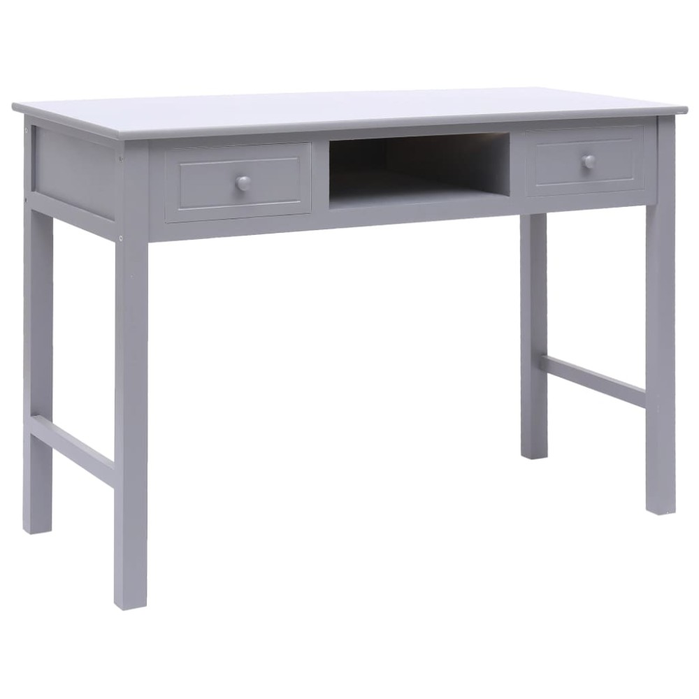 vidaXL Γραφείο Γκρι 110 x 45 x 76 εκ. Ξύλινο