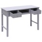 vidaXL Γραφείο Γκρι 110 x 45 x 76 εκ. Ξύλινο