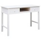 vidaXL Γραφείο Λευκό 110 x 45 x 76 εκ. Ξύλινο