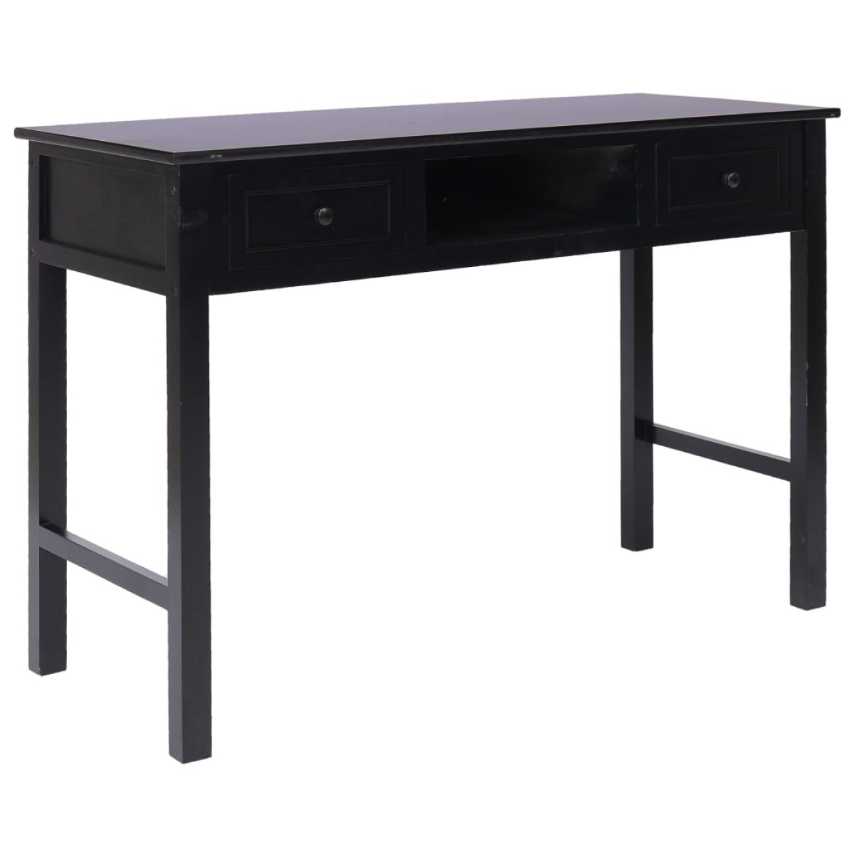 vidaXL Γραφείο Μαύρο 110 x 45 x 76 εκ. Ξύλινο