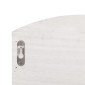 vidaXL Κρεμάστρα Τοίχου Λευκή 50 x 10 x 34 εκ. Ξύλινη