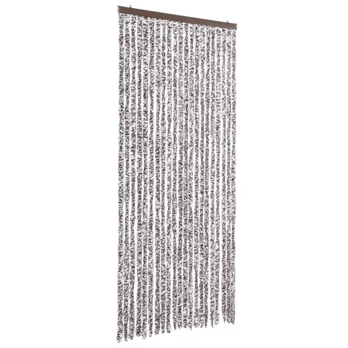 vidaXL Σήτα - Κουρτίνα Πόρτας Καφέ / Μπεζ 90 x 220 εκ. από Σενίλ