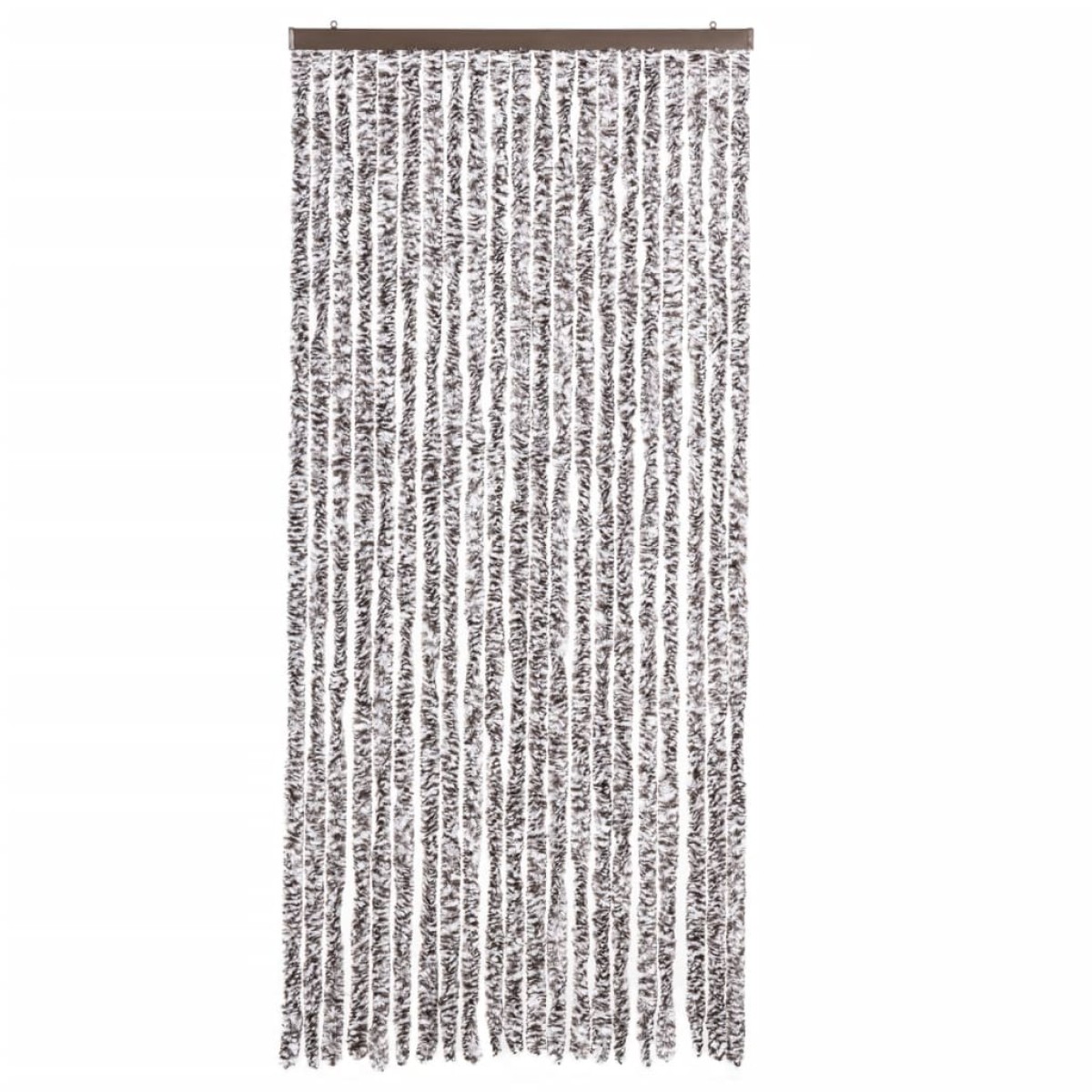 vidaXL Σήτα - Κουρτίνα Πόρτας Καφέ / Μπεζ 90 x 220 εκ. από Σενίλ