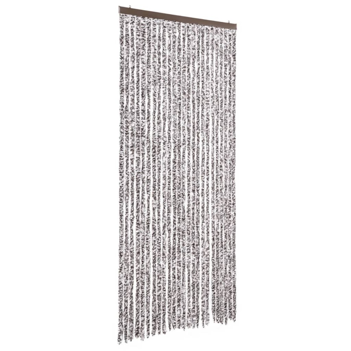 vidaXL Σήτα - Κουρτίνα Πόρτας Καφέ / Μπεζ 100 x 220 εκ. από Σενίλ