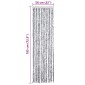 vidaXL Σήτα - Κουρτίνα Πόρτας Λευκό / Γκρι 56 x 185 εκ. από Σενίλ