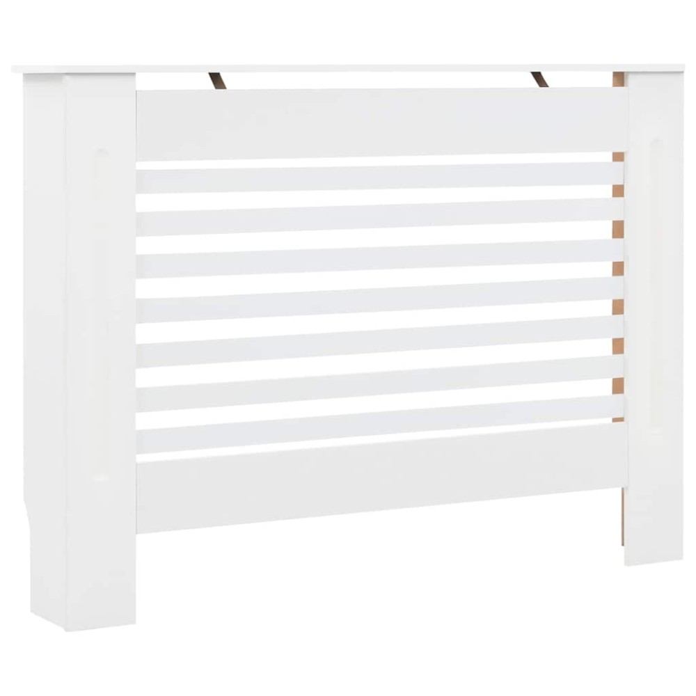 vidaXL Κάλυμμα Καλοριφέρ Λευκό 112 x 19 x 81,5 εκ. από MDF