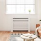 vidaXL Κάλυμμα Καλοριφέρ Λευκό 112 x 19 x 81,5 εκ. από MDF