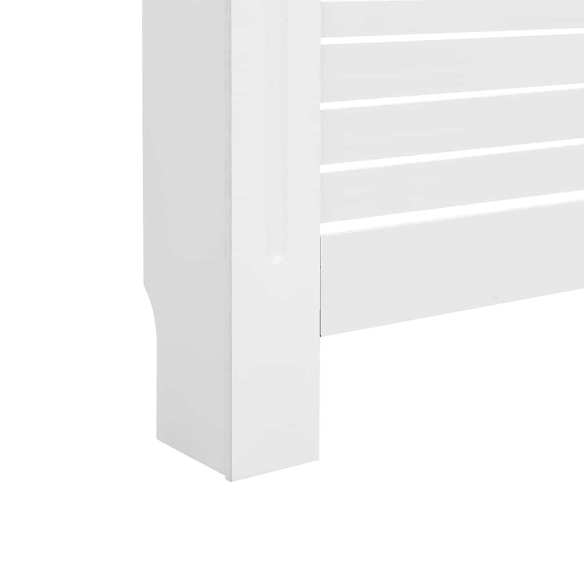 vidaXL Κάλυμμα Καλοριφέρ Λευκό 152 x 19 x 81,5 εκ. από MDF
