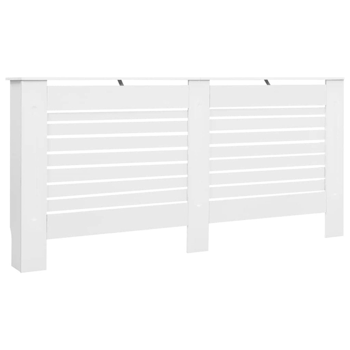 vidaXL Κάλυμμα Καλοριφέρ Λευκό 172 x 19 x 81,5 εκ. από MDF