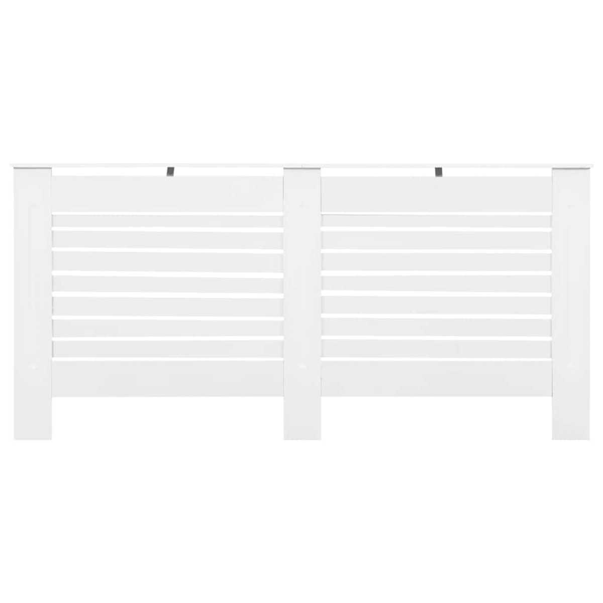 vidaXL Κάλυμμα Καλοριφέρ Λευκό 172 x 19 x 81,5 εκ. από MDF
