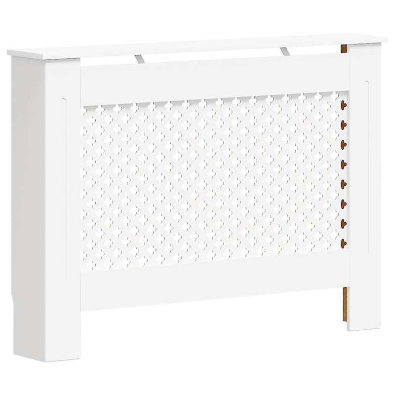 vidaXL Κάλυμμα Καλοριφέρ Λευκό 112 x 19 x 81,5 εκ. από MDF