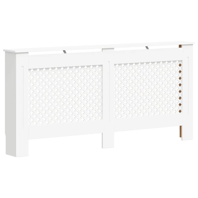 vidaXL Κάλυμμα Καλοριφέρ Λευκό 172 x 19 x 81,5 εκ. από MDF
