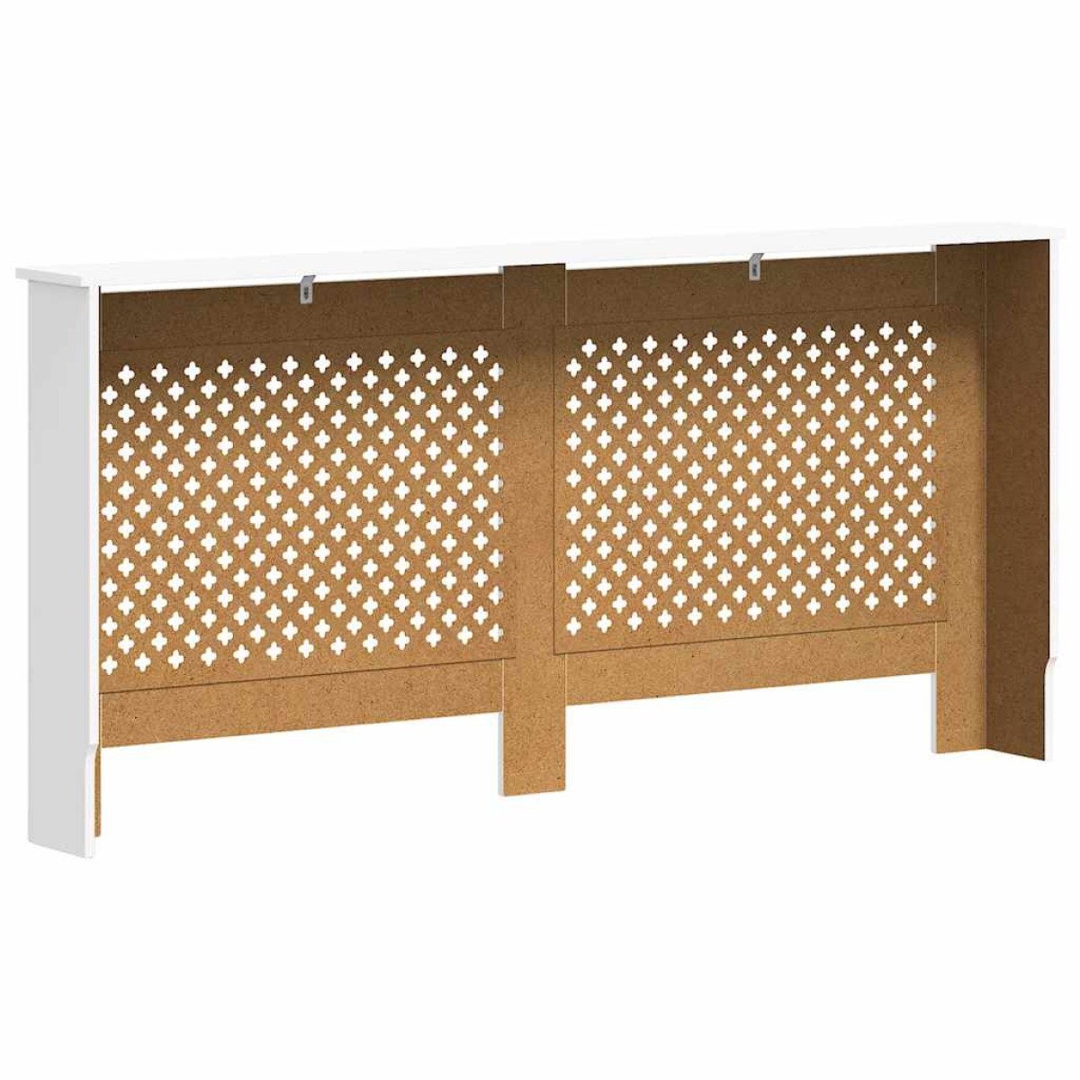 vidaXL Κάλυμμα Καλοριφέρ Λευκό 172 x 19 x 81,5 εκ. από MDF