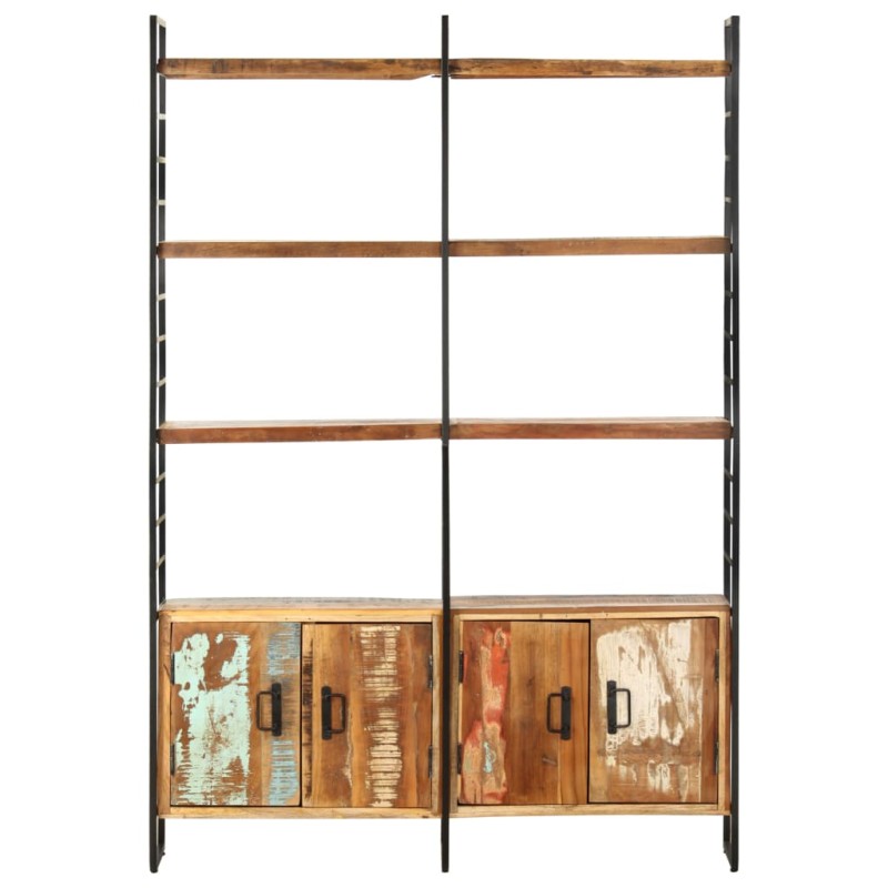 vidaXL Βιβλιοθήκη με 4 Επίπεδα 124x30x180 εκ. Μασίφ Ανακυκλωμένο Ξύλο
