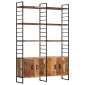 vidaXL Βιβλιοθήκη με 4 Επίπεδα 124x30x180 εκ. Μασίφ Ανακυκλωμένο Ξύλο
